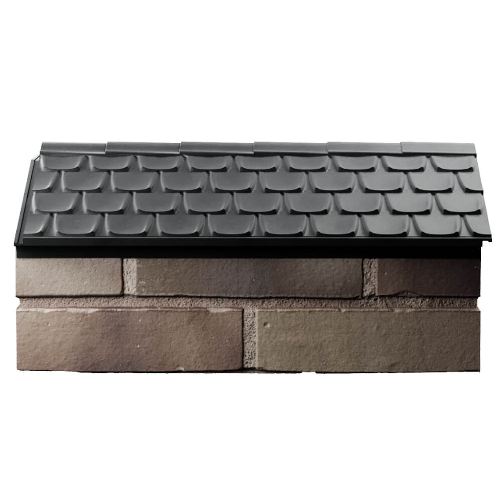 Парапет Zking Эльбрус Серый с посадкой на 1 кирпич (255мм)