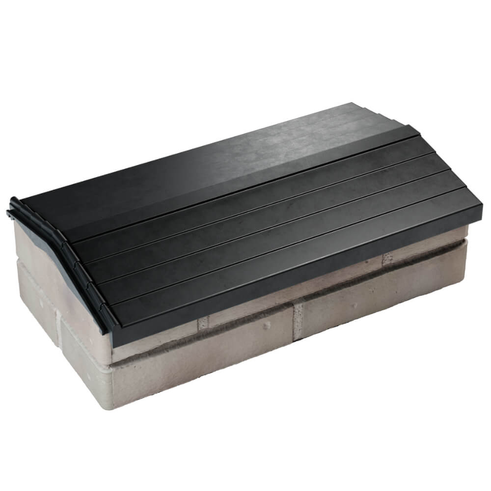 Парапет Zking Бона ХайТек Черный с посадкой на 1 кирпич (200/225/255мм)