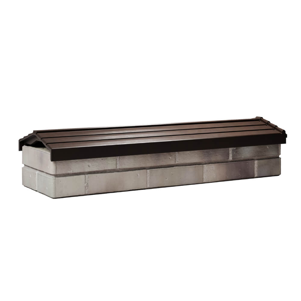 Парапет Zking Бона ХайТек Коричневый посадка на 0.5 кирпича (130мм)