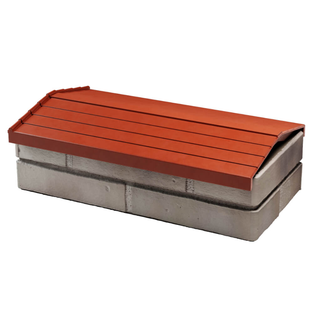 Парапет Zking Бона ХайТек Красный с посадкой на 1 кирпич (200/225/255мм)