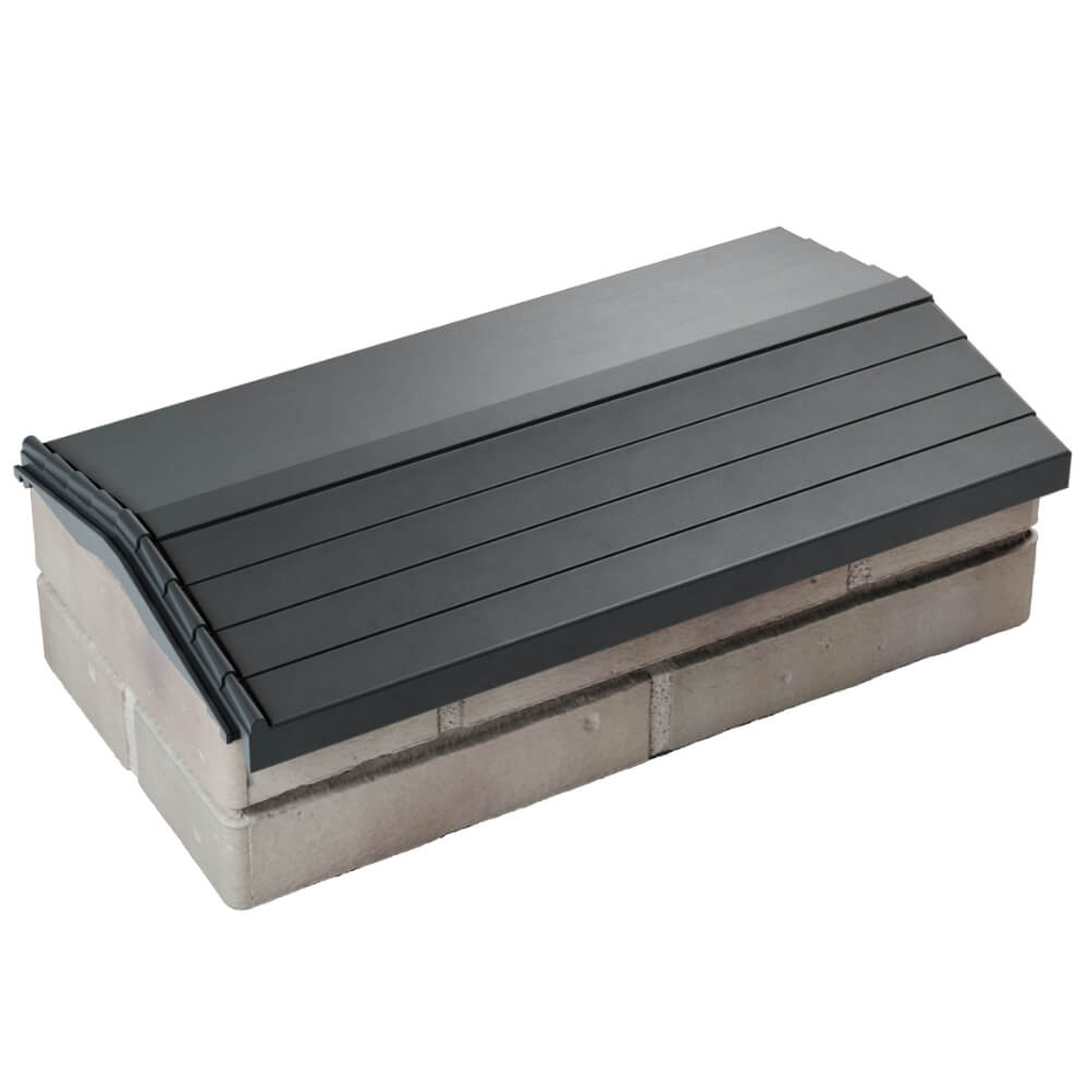 Парапет Zking Бона ХайТек Серый с посадкой на 1 кирпич (200/225/255мм)