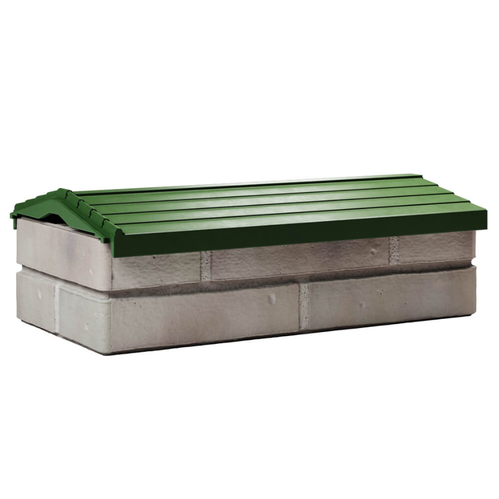 Парапет Zking Бона ХайТек Зеленый с посадкой на 1 кирпич (200/225/255мм)